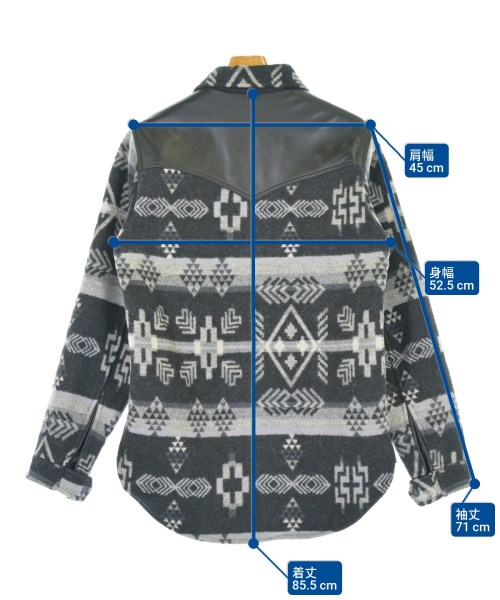 MARCELO BURLON（マルセロバーロン）カジュアルシャツ 黒 サイズ:S メンズ/2200697058195