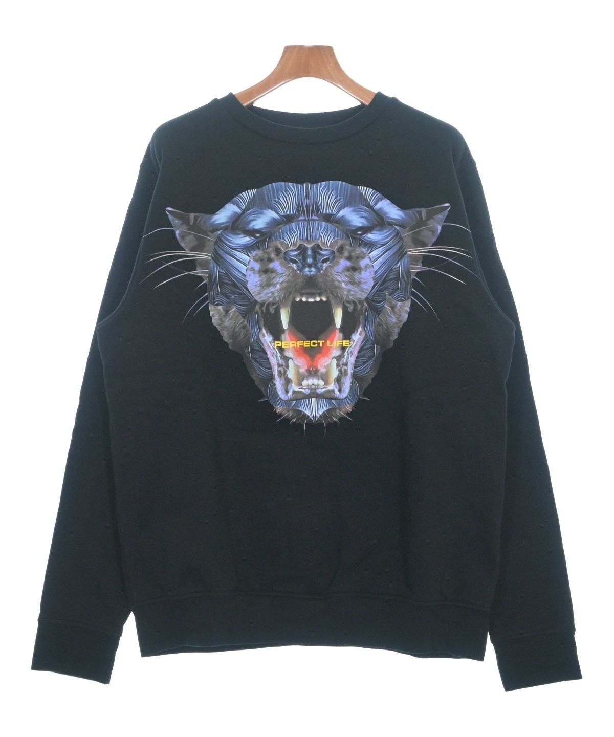 ☆ MARCELOBURLONマルセロバーロン  スウェット★ MARCELO BURLON（マルセロバーロン）スウェット 黒 サイズ:L メンズ