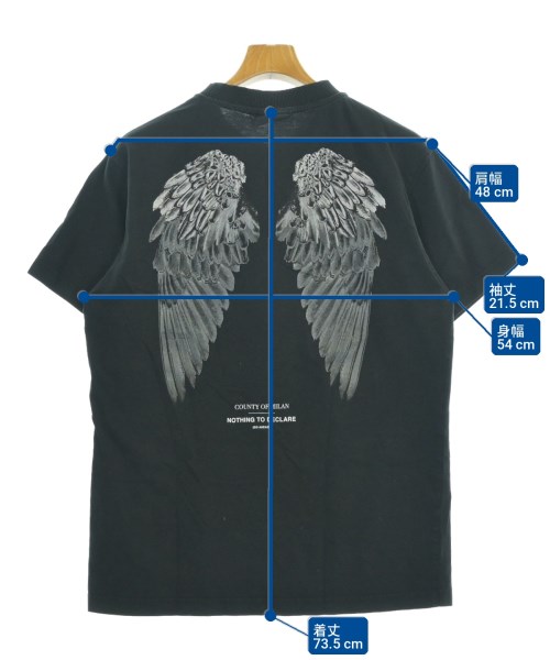 MARCELO BURLON（マルセロバーロン）Tシャツ・カットソー 黒 サイズ:S メンズ/2200730400035