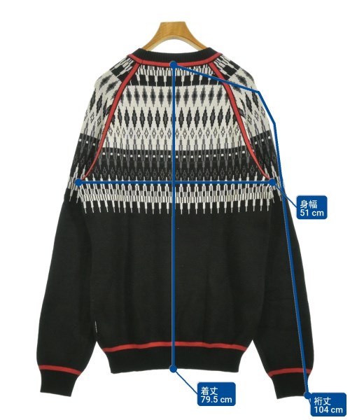 MARCELO BURLON（マルセロバーロン）ニット・セーター 黒 サイズ:XL メンズ/2200722484074