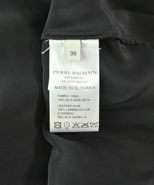PIERRE BALMAIN（ピエールバルマン）ブラウス 黒 サイズ:36(XS位) レディース/2200698380080