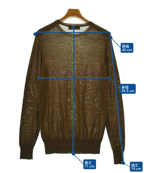 PIERRE BALMAIN（ピエールバルマン）ニット・セーター 茶 サイズ:50(XL位) メンズ/2200698247192