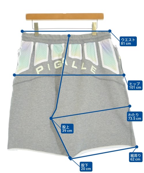 PIGALLE（ピガール）ショートパンツ グレー サイズ:L メンズ/2200645892178