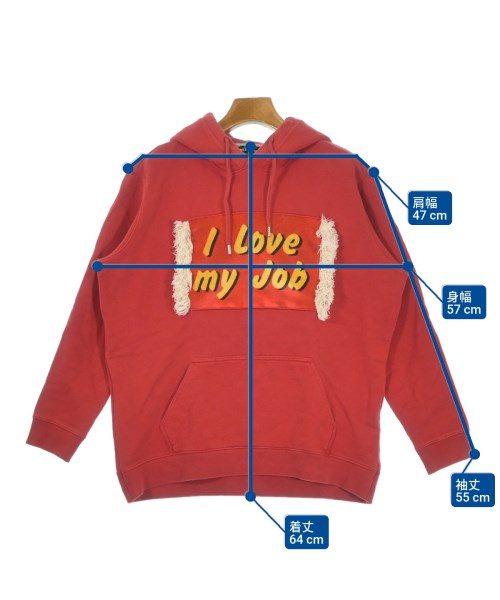 HOUSE OF HOLLAND（ハウスオブホランド）パーカー 赤 サイズ:XS レディース/2200662097068