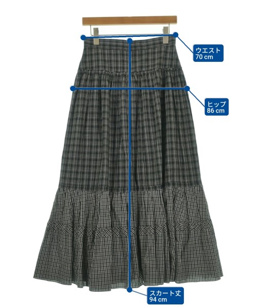 TAKESHI KOSAKA by Y's Pink Label（タケシコウサカバイピンクレーベル）ロング・マキシ丈スカート 黒 サイズ:2(M位) レディース/2200623358085