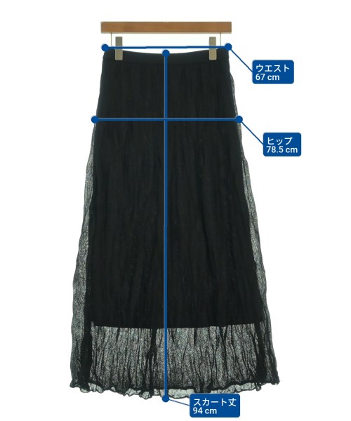 TAKESHI KOSAKA by Y's Pink Label（タケシコウサカバイピンクレーベル）ロング・マキシ丈スカート 黒 サイズ:2(S位) レディース/2200625003068