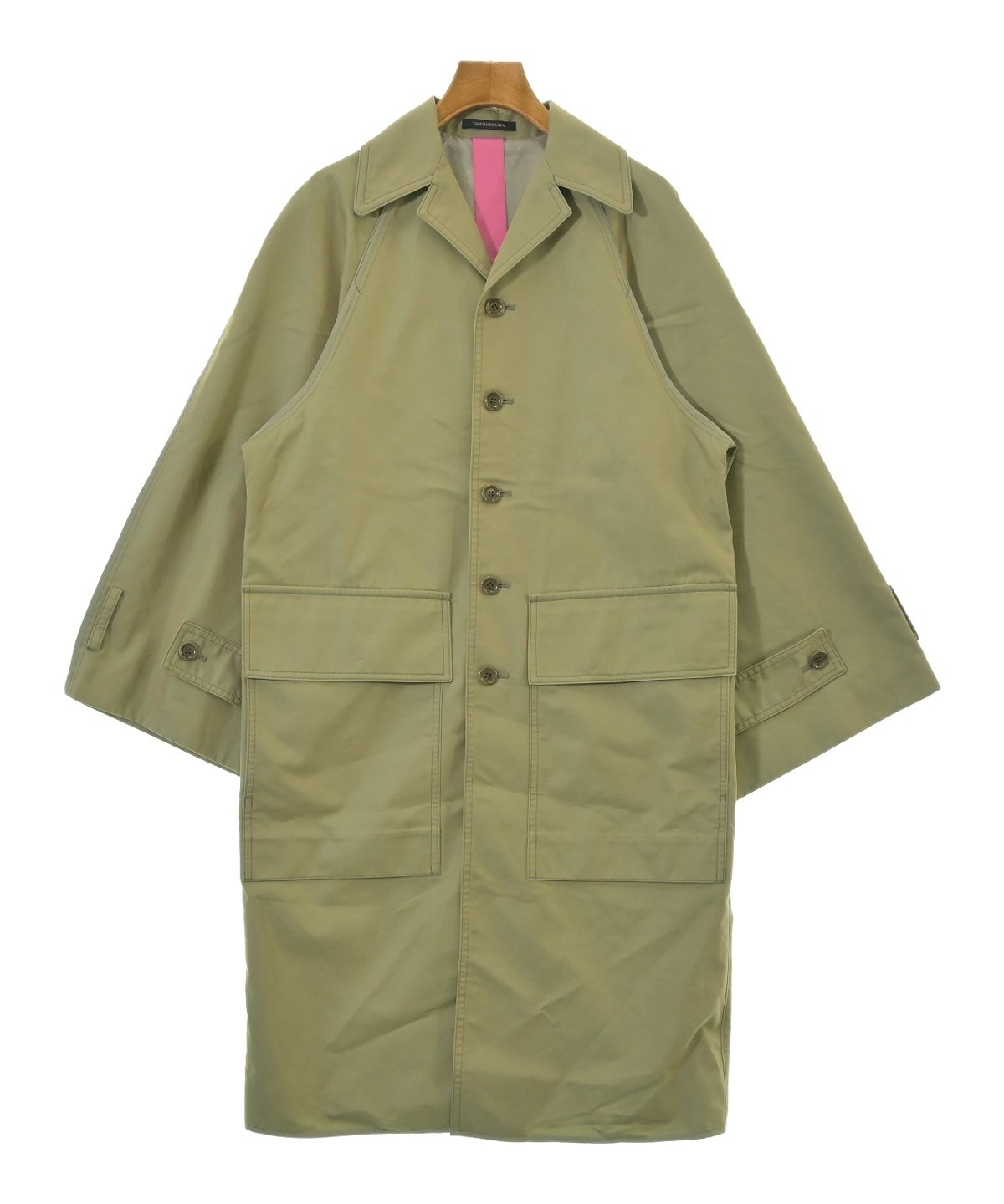 TAKESHI KOSAKA by Y’s Pink Label ロングコート TAKESHI KOSAKA by Y's Pink Label Coat cotton beige 1 | eBay