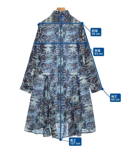 TAKESHI KOSAKA by Y's Pink Label（タケシコウサカバイピンクレーベル）シャツワンピース 紺 サイズ:1(S位) レディース/2200663047413