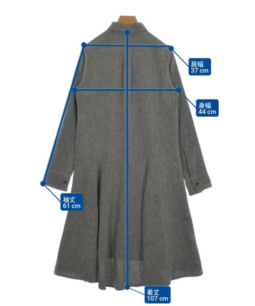 TAKESHI KOSAKA by Y's Pink Label（タケシコウサカバイピンクレーベル）シャツワンピース 茶 サイズ:1(S位) レディース/2200730936039