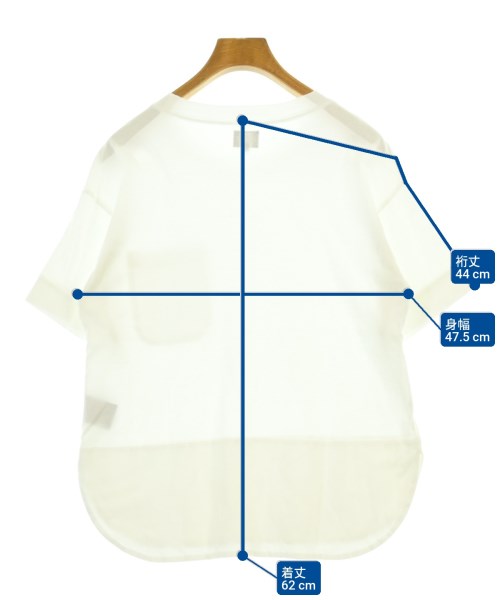 T-mat;Masaki-Paris（ティーマット　マサキ　パリ）Tシャツ・カットソー 白 サイズ:1(S位) レディース/2200673052049