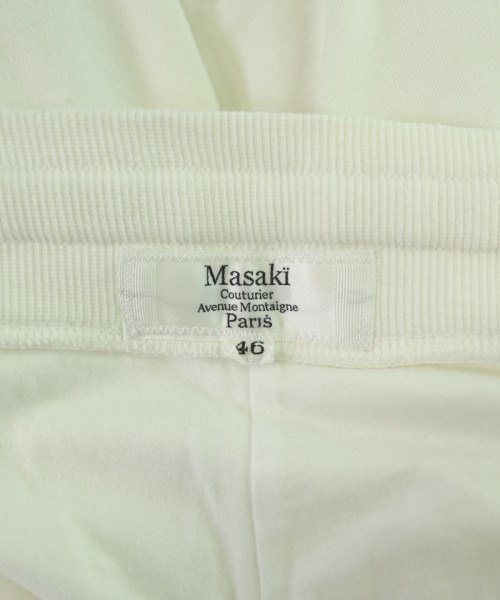 T-mat;Masaki-Paris（ティーマット　マサキ　パリ）スウェットパンツ 白 サイズ:46(M位) メンズ/2200667283220