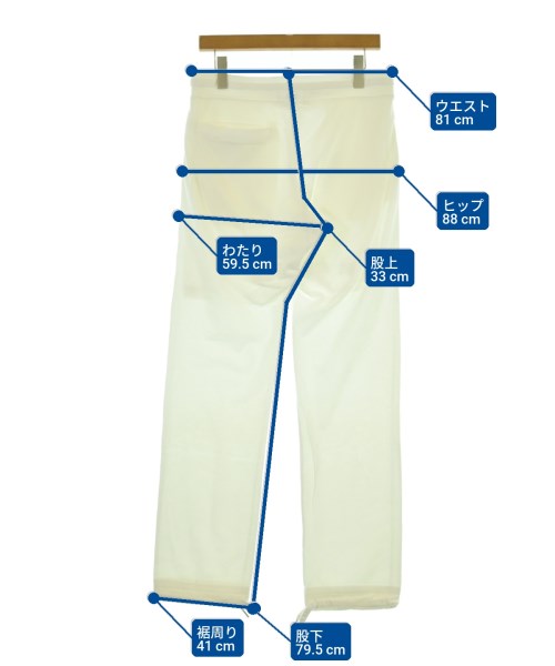 T-mat;Masaki-Paris（ティーマット　マサキ　パリ）スウェットパンツ 白 サイズ:46(M位) メンズ/2200667283220