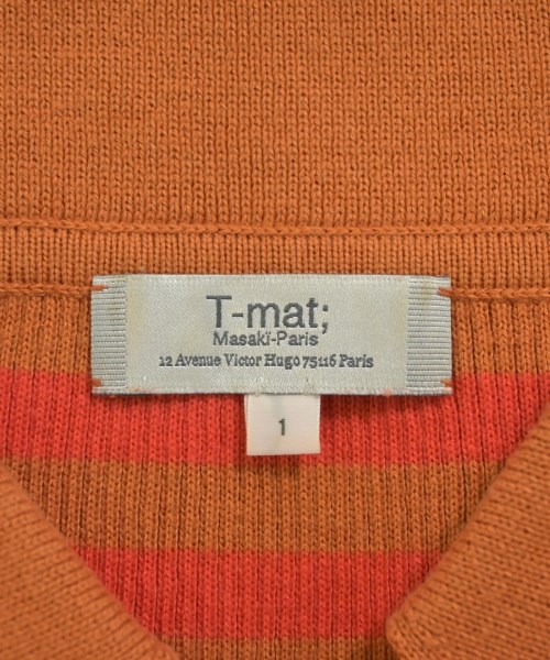 T-mat;Masaki-Paris（ティーマット　マサキ　パリ）ニット・セーター オレンジ サイズ:1(S位) レディース/2200732917098