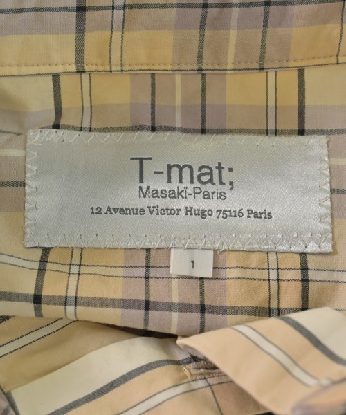 T-mat;Masaki-Paris（ティーマット　マサキ　パリ）カジュアルシャツ ベージュ サイズ:1(S位) レディース/2200726670022