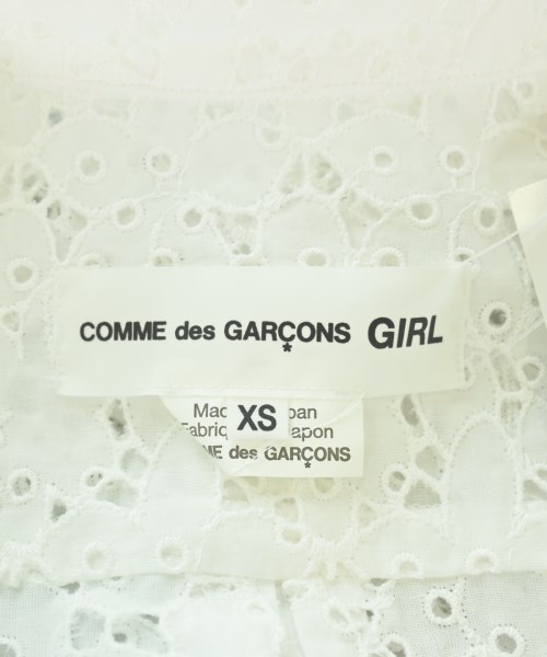COMME des GARCONS GIRL（コムデギャルソンガール）カジュアルシャツ 白 サイズ:XS レディース/2200560016116