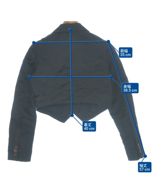 COMME des GARCONS GIRL（コムデギャルソンガール）カジュアルジャケット 黒 サイズ:XS レディース/2200627318115