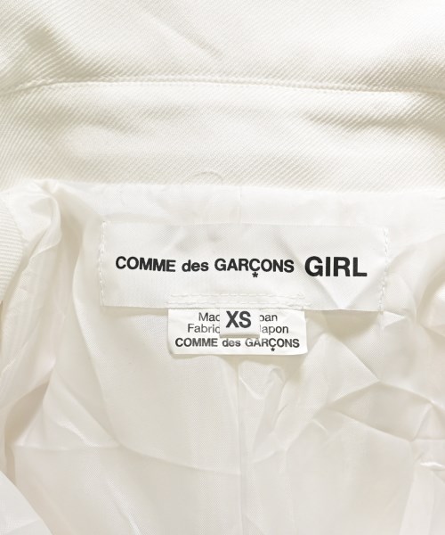 COMME des GARCONS GIRL（コムデギャルソンガール）カジュアルジャケット 白 サイズ:XS レディース/2200598741202