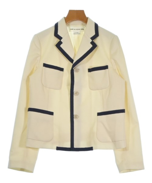 COMME des GARCONS GIRL(コムデギャルソンガール)テーラードジャケット 白 サイズ:S/2200598742018