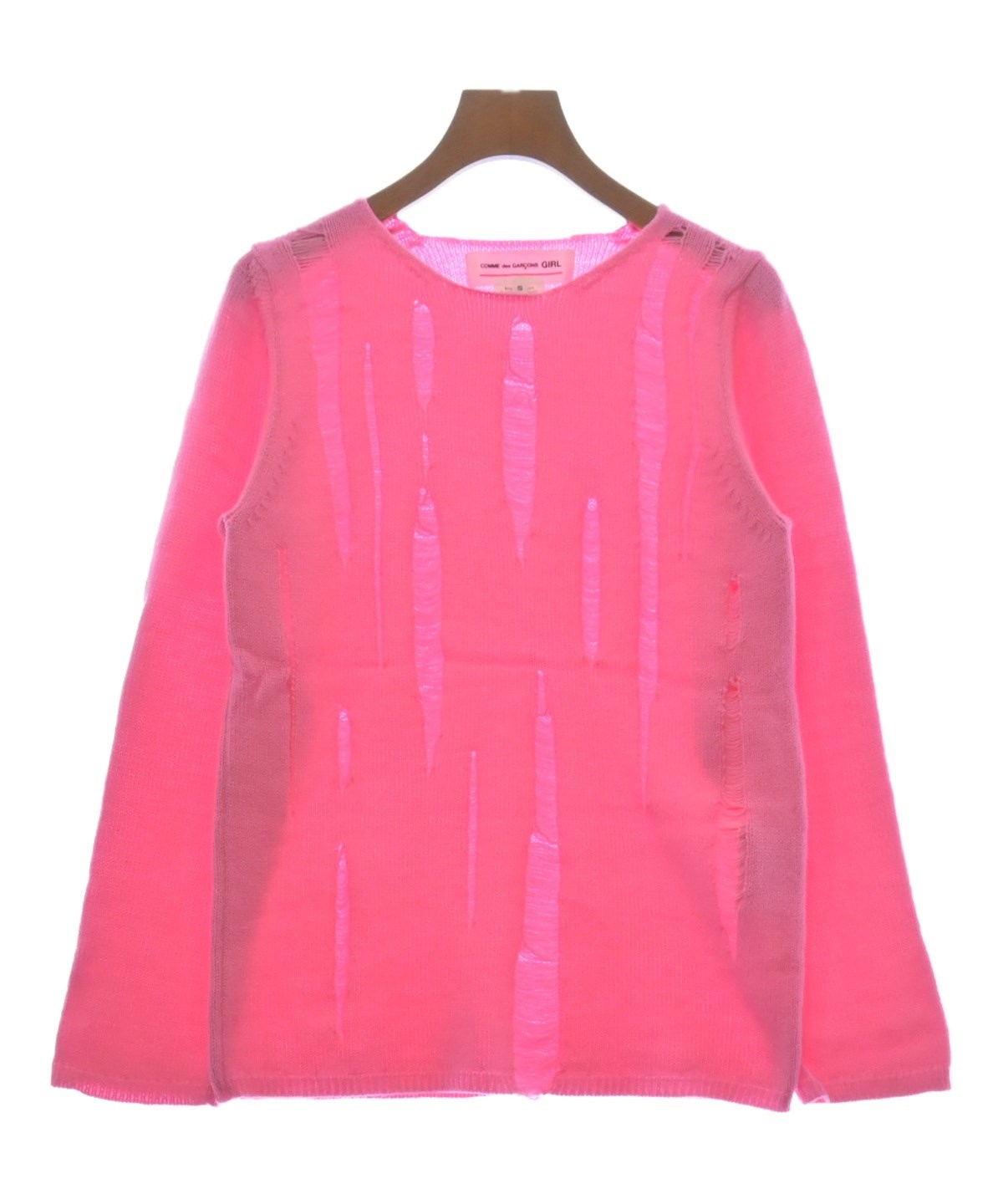25SS コムデギャルソンガール　ピンクリボンニット COMME des GARCONS GIRL（コムデギャルソンガール）ニット