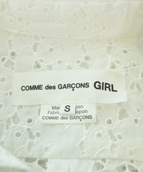 COMME des GARCONS GIRL（コムデギャルソンガール）カジュアルシャツ 白 サイズ:S レディース/2200546861099