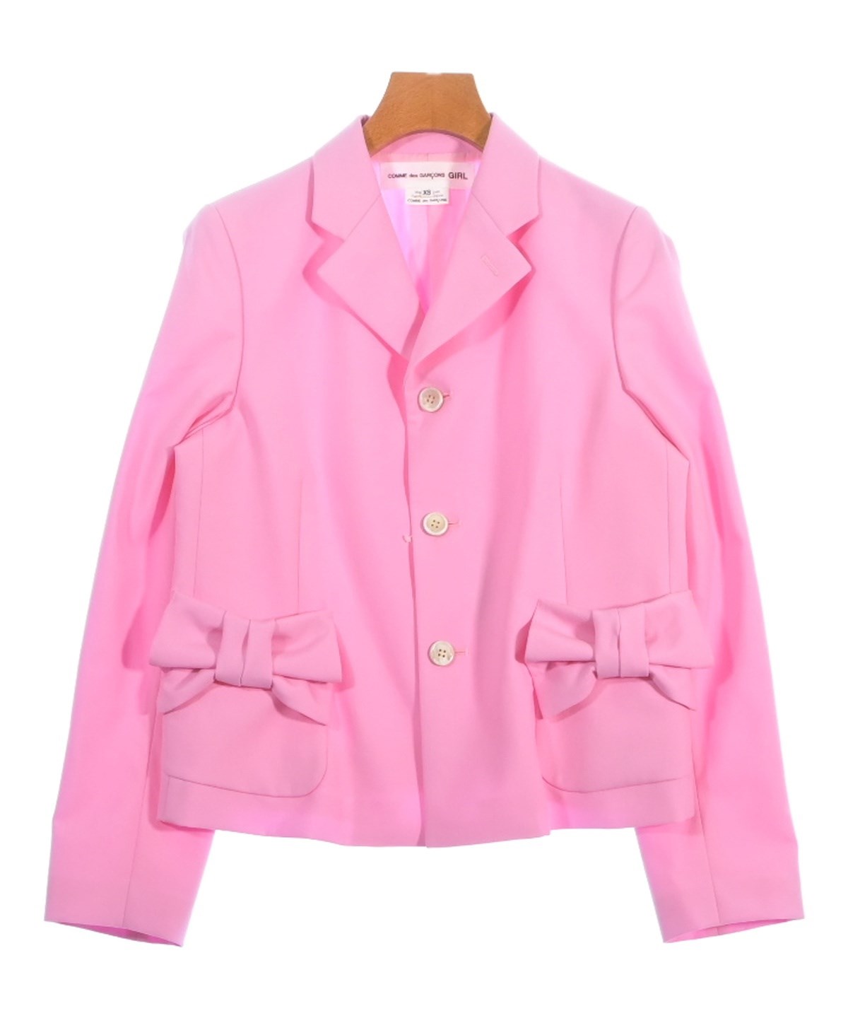 COMME des GARÇONS GIRL ピンクジャケット M COMME des GARCONS GIRL（コムデギャルソンガール）カジュアル