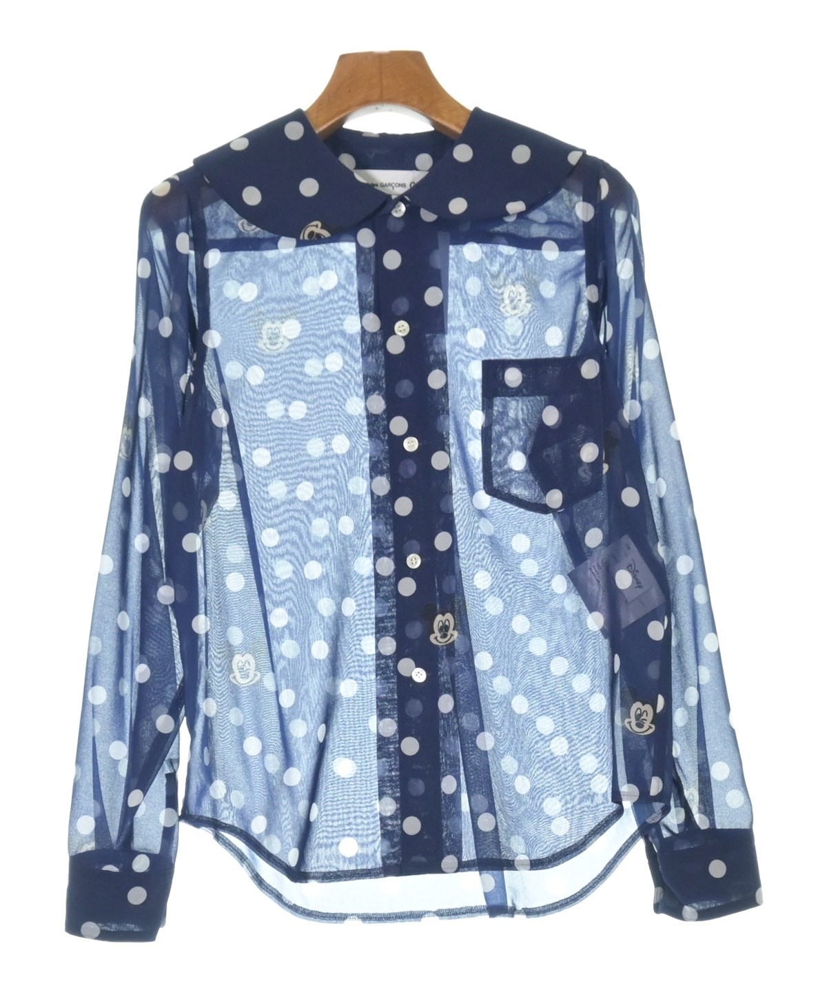 COMME des GARCONS GIRL（コムデギャルソンガール）ブラウス 紺 サイズ