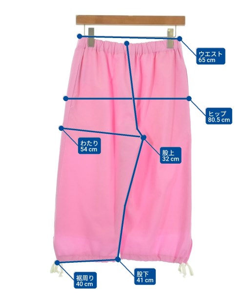 COMME des GARCONS GIRL（コムデギャルソンガール）クロップドパンツ ピンク サイズ:XS レディース/2200623097113