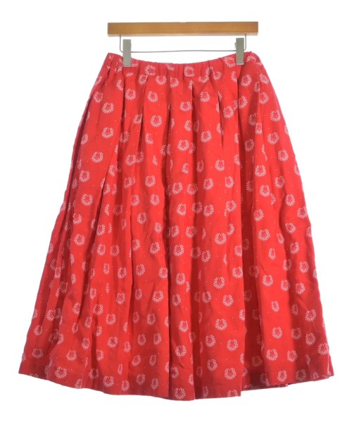 COMME des GARCONS GIRL（コムデギャルソンガール）ひざ丈スカート 赤 サイズ:S レディース/2200623260012