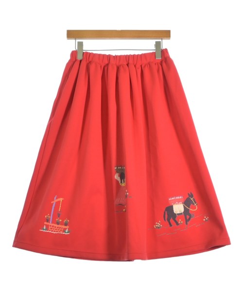 COMME des GARCONS GIRL（コムデギャルソンガール）ひざ丈スカート 赤 サイズ:S レディース/2200623260029