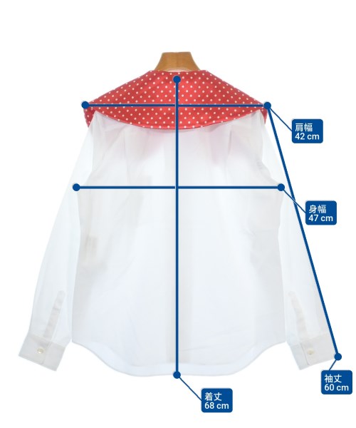 COMME des GARCONS GIRL（コムデギャルソンガール）ブラウス 白 サイズ:S レディース/2200623268032