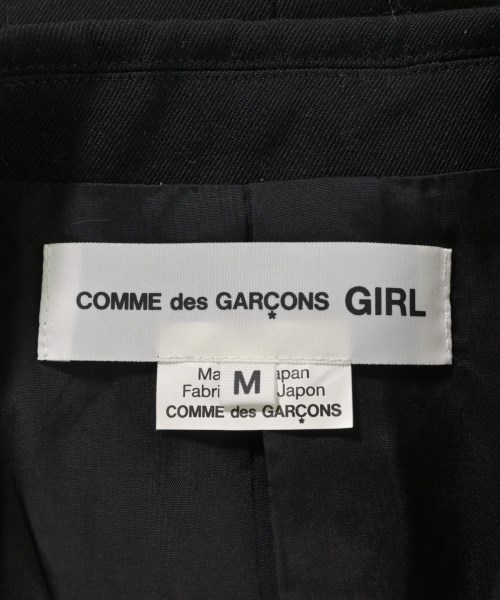 COMME des GARCONS GIRL（コムデギャルソンガール）テーラードジャケット 黒 サイズ:M レディース/2200629278011