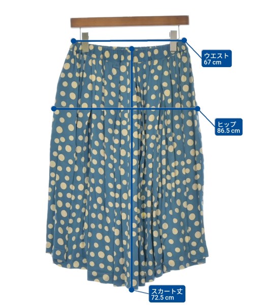 COMME des GARCONS GIRL（コムデギャルソンガール）ひざ丈スカート 青 サイズ:S レディース/2200630379080