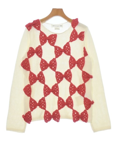 COMME des GARCONS GIRL(コムデギャルソンガール)ニット・セーター 白 サイズ:L/2200610022180