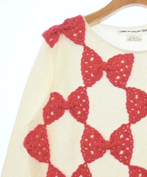 COMME des GARCONS GIRL（コムデギャルソンガール）ニット・セーター 白 サイズ:L レディース/2200610022180