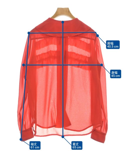 COMME des GARCONS GIRL（コムデギャルソンガール）ブラウス 赤 サイズ:S レディース/2200611296023