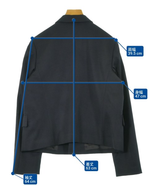COMME des GARCONS GIRL（コムデギャルソンガール）テーラードジャケット 紺 サイズ:L レディース/2200611705242