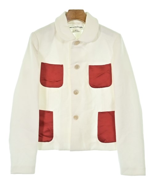 COMME des GARCONS GIRL(コムデギャルソンガール)カジュアルジャケット 白 サイズ:S/2200610870125