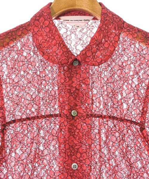 COMME des GARCONS GIRL（コムデギャルソンガール）カジュアルシャツ 赤 サイズ:M レディース/2200613409056