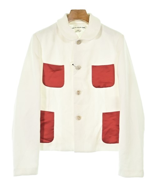 COMME des GARCONS GIRL(コムデギャルソンガール)カジュアルジャケット 白 サイズ:M/2200617942177