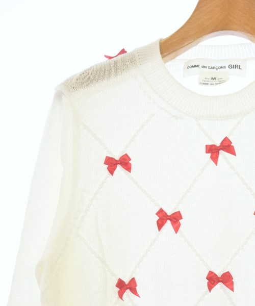 COMME des GARCONS GIRL（コムデギャルソンガール）ニット・セーター 白 サイズ:M レディース/2200601138135