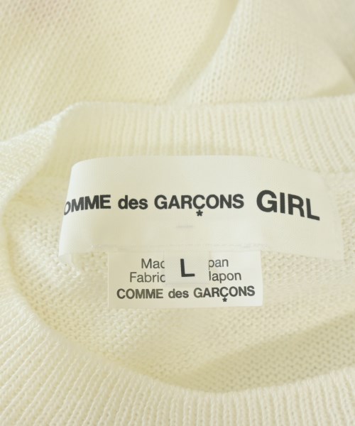 COMME des GARCONS GIRL（コムデギャルソンガール）ニット・セーター 白 サイズ:L レディース/2200602399139