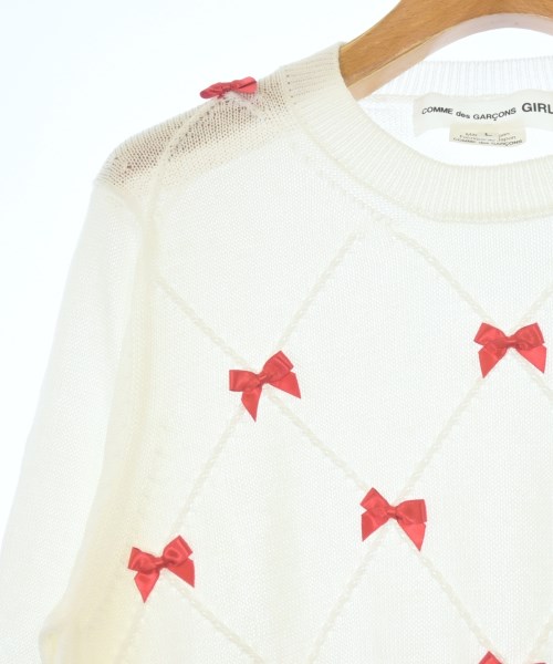 COMME des GARCONS GIRL（コムデギャルソンガール）ニット・セーター 白 サイズ:L レディース/2200602399139