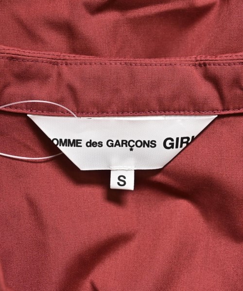 COMME des GARCONS GIRL（コムデギャルソンガール）シャツワンピース 赤 サイズ:S レディース/2200602808181