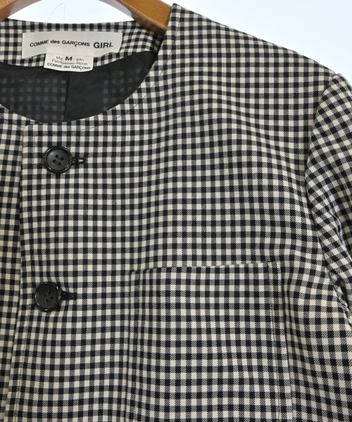 COMME des GARCONS GIRL（コムデギャルソンガール）ノーカラージャケット 黒 サイズ:M レディース/2200606093040
