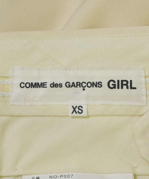 COMME des GARCONS GIRL（コムデギャルソンガール）クロップドパンツ 白 サイズ:XS レディース/2200605947207