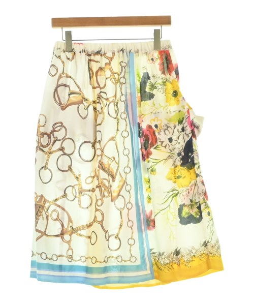 COMME des GARCONS GIRL（コムデギャルソンガール）ひざ丈スカート 白 サイズ:S レディース/2200678506080