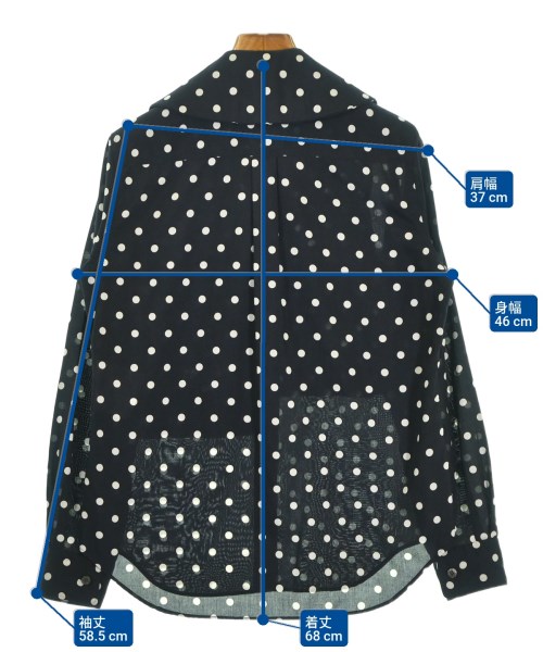 COMME des GARCONS GIRL（コムデギャルソンガール）カジュアルシャツ 紺 サイズ:XS レディース/2200688023096
