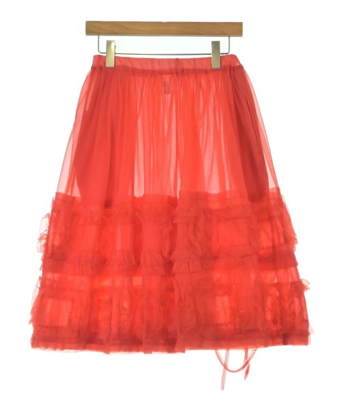 COMME des GARCONS GIRL（コムデギャルソンガール）ひざ丈スカート 赤 サイズ:XS レディース/2200692505489