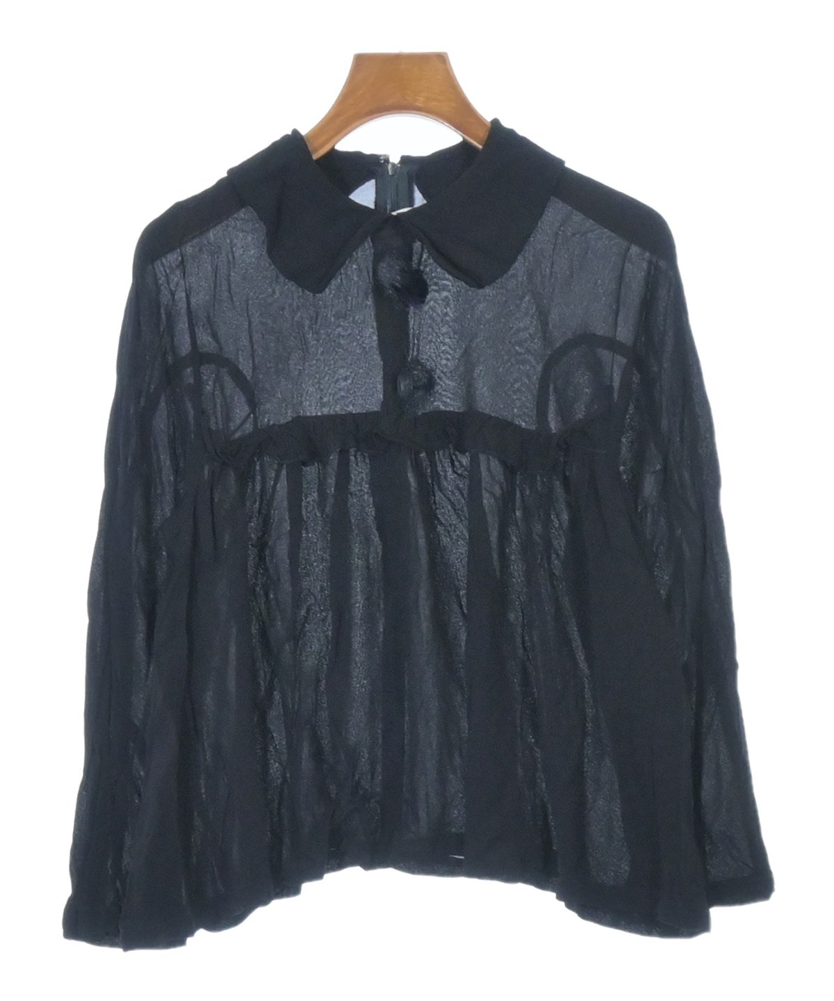 コムデギャルソンガール girl ブラウス ブルー COMME des GARCONS GIRL（コムデギャルソンガール）ブラウス 紺 サイズ