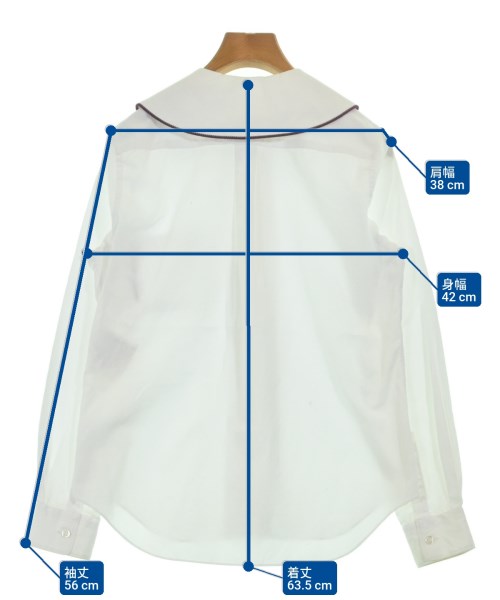 COMME des GARCONS GIRL（コムデギャルソンガール）カジュアルシャツ 白 サイズ:XS レディース/2200691657141